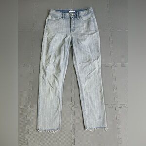 Lauren Conrad Jeans Size 6 High-Rise Striped Skinny Ankle Distressed